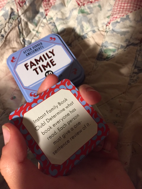 Family Time is one of the activities in Raincoast Books' #PlayTestShare