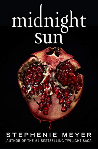 Front cover image of Midnight Sun of a pomegranite cracked open on a black background