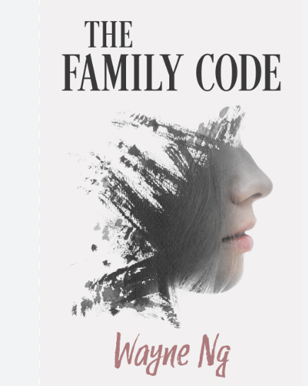 Front cover image of The Family Code of the side of a women's face, which turns into brush strokes before disappearing
